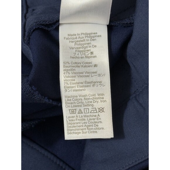 J.CREW Kelsey Flare Pant 0 Navy Blue Crop Dress Pants Office NEW B86 - Picture 6 of 6